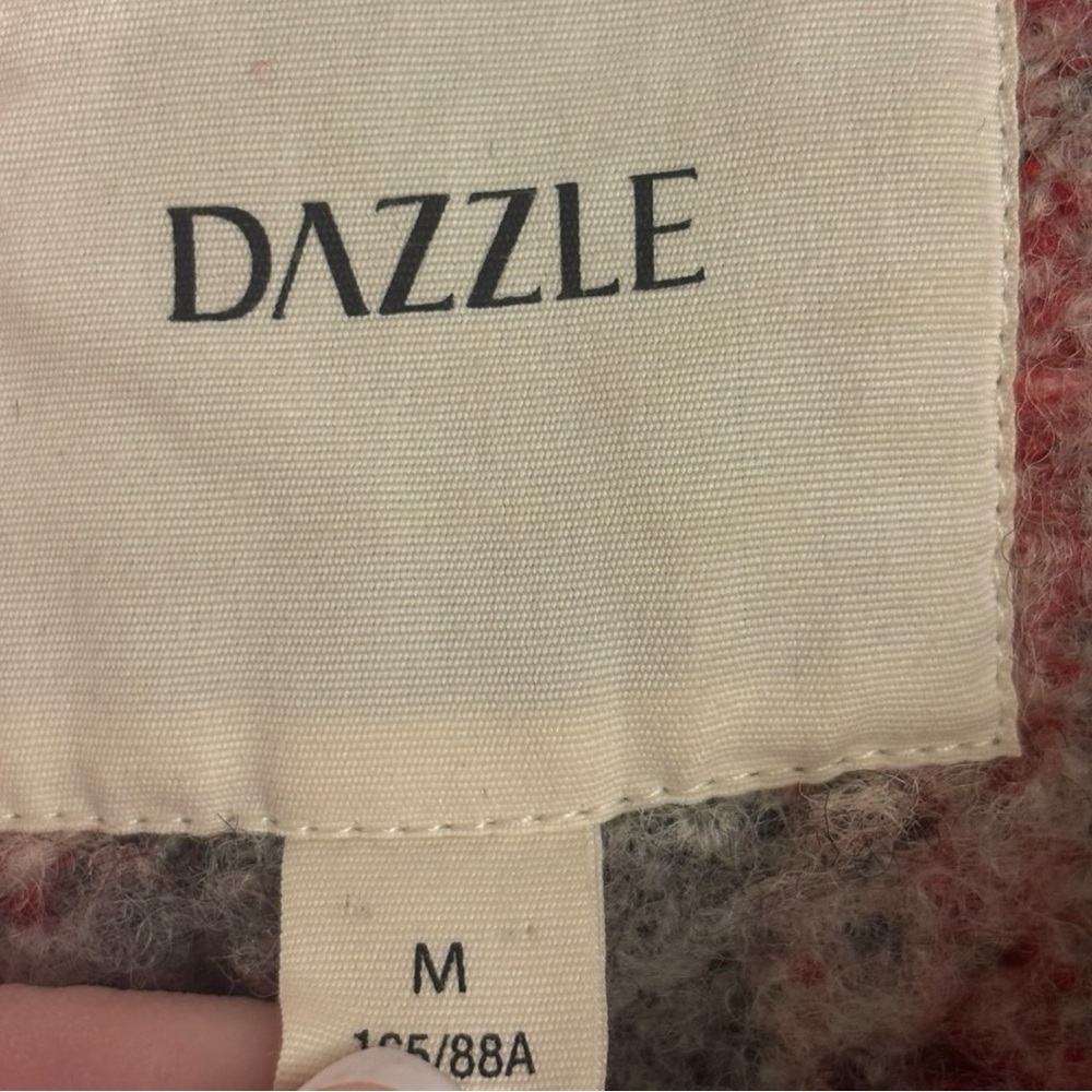 Dazzle Women's Cozy Plaid Teddy Jacket with Shearling Trim Size Medium - Picture 4 of 4